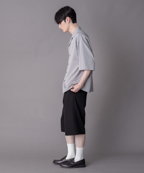 BROWNY(ブラウニー)の「BROWNY/【26年春夏新作】クレープオープンカラーシャツ(シャツ/ブラウス・メンズ・チャコール/グレー・LARGE/MEDIUM)」の13枚目の写真