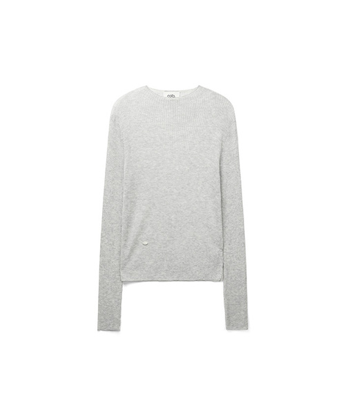 COSTUMEOCLOCK WOMAN(カスタムオクロック ウーマン)の「リネンシースルーゴルジハーフネックニット5COLORCOWKT020(Tシャツ/カットソー・レディース・ライトグレー/スカイブルー/ブラック/ダークグリーン/アイボリー・F)」の3枚目の写真