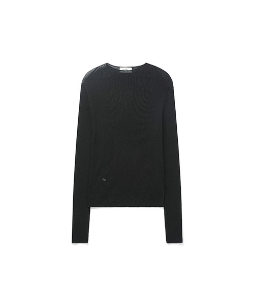 COSTUMEOCLOCK WOMAN(カスタムオクロック ウーマン)の「リネンシースルーゴルジハーフネックニット5COLORCOWKT020(Tシャツ/カットソー・レディース・ライトグレー/スカイブルー/ブラック/ダークグリーン/アイボリー・F)」の1枚目の写真