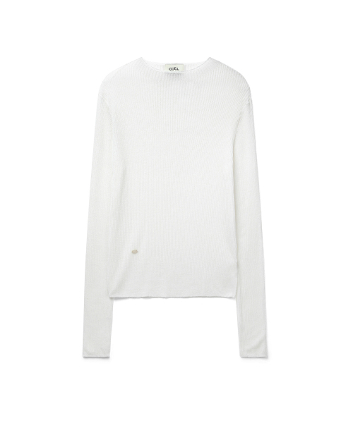 COSTUMEOCLOCK WOMAN(カスタムオクロック ウーマン)の「リネンシースルーゴルジハーフネックニット5COLORCOWKT020(Tシャツ/カットソー・レディース・ライトグレー/スカイブルー/ブラック/ダークグリーン/アイボリー・F)」の10枚目の写真