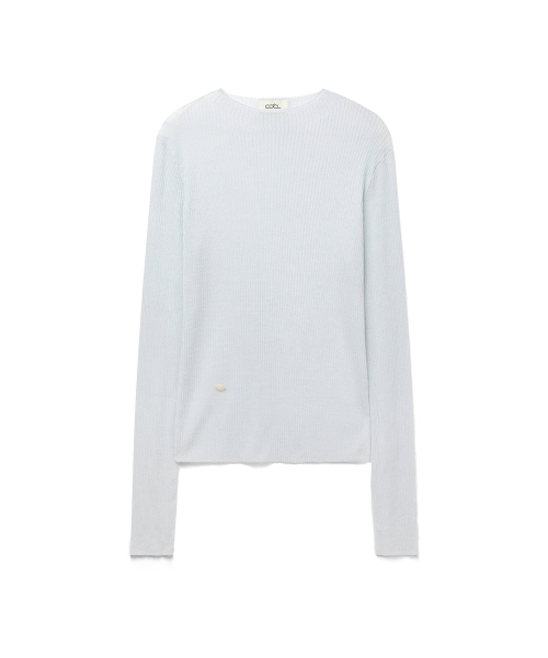 COSTUMEOCLOCK WOMAN(カスタムオクロック ウーマン)の「リネンシースルーゴルジハーフネックニット5COLORCOWKT020(Tシャツ/カットソー・レディース・ライトグレー/スカイブルー/ブラック/ダークグリーン/アイボリー・F)」の11枚目の写真