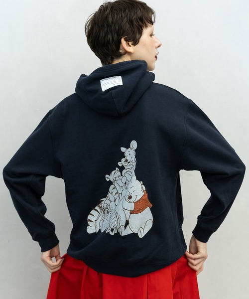 MARECHAL TERRE（マルシャルテル）の「POOH×MARECHAL TERRE 3（パーカー・レディース・ネイビー/グレイッシュベージュ/チャコールグレー/グレー・MEDIUM）」の7枚目の写真