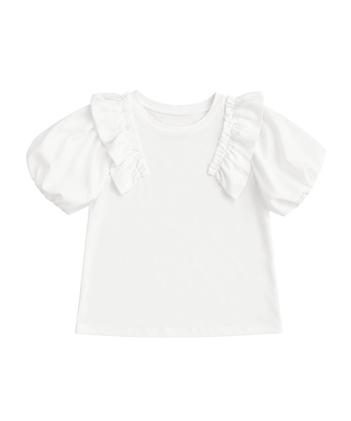 aimoha(アイモハ)の「パフスリーブTシャツ(Tシャツ/カットソー・レディース・ホワイト/ブラック・FREE)」の18枚目の写真