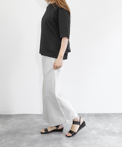SOROTTO(ソロット)の「【軽量】3.5cmウエッジソールのゴムストラップサンダル(サンダル・レディース・ブラウン/シルバー/ブラック・L/M/S/LL)」の22枚目の写真