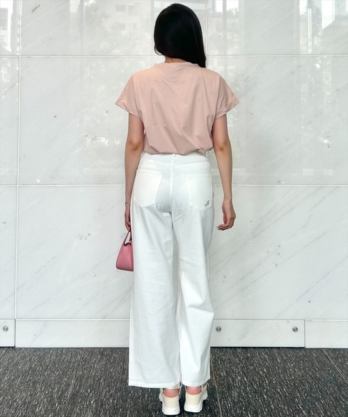 WILLSELECTION(ウィルセレクション)の「ダメージワイドデニムパンツ(その他パンツ・レディース・ブルー/オフホワイト・SMALL/MEDIUM)」の6枚目の写真