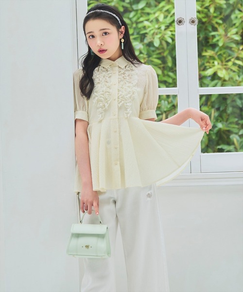 WILLSELECTION(ウィルセレクション)の「ダメージワイドデニムパンツ(その他パンツ・レディース・ブルー/オフホワイト・SMALL/MEDIUM)」の7枚目の写真