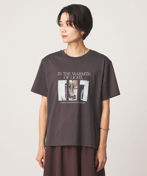 green label relaxing（グリーンレーベルリラクシング）の「アソートグラフィック ショートスリーブ TEE（Tシャツ/カットソー・レディース・その他2/その他1/ダークグレー・FREE）」の22枚目の写真