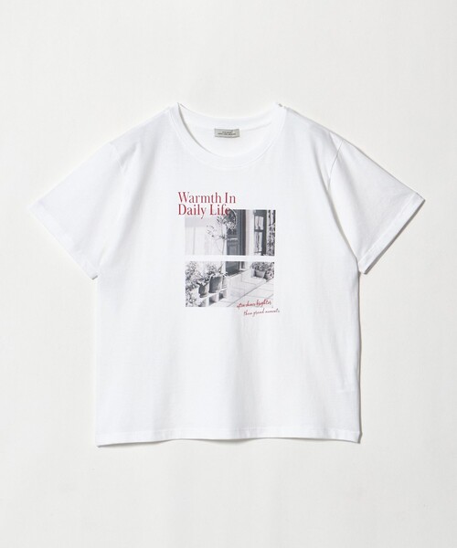 green label relaxing（グリーンレーベルリラクシング）の「アソートグラフィック ショートスリーブ TEE（Tシャツ/カットソー・レディース・その他2/その他1/ダークグレー・FREE）」の9枚目の写真