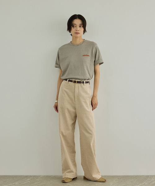 SALON adam et rope'(サロン アダム エ ロペ)の「フェードコーデュロイパンツ / セットアップ対応(その他パンツ・レディース・ピンク系その他2/チャコールグレー/ベージュ・M/S)」の13枚目の写真