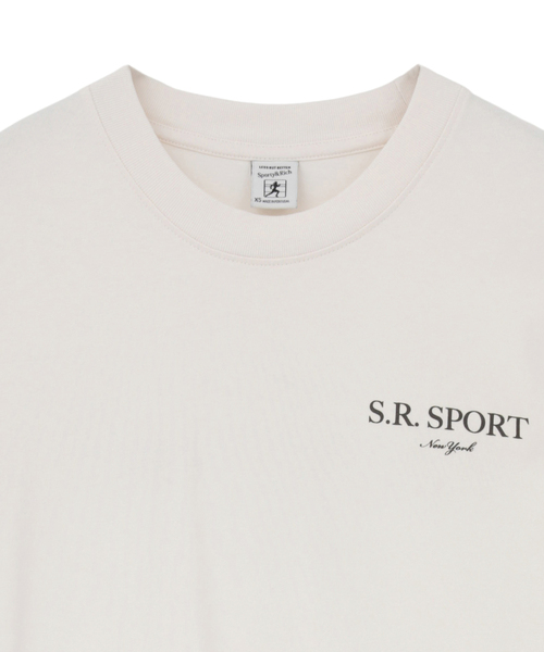 martinique(マルティニーク)の「【Sporty&Rich/スポーティアンドリッチ】Wimbledon Tshirt(Tシャツ/カットソー・レディース・アイボリー・XS)」の3枚目の写真