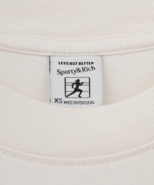 martinique(マルティニーク)の「【Sporty&Rich/スポーティアンドリッチ】Wimbledon Tshirt(Tシャツ/カットソー・レディース・アイボリー・XS)」の6枚目の写真