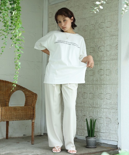 Nulli(ヌリ)の「メッシュレイヤードTシャツ(Tシャツ/カットソー・レディース・オフホワイト/ブルー/ブラック・FREE)」の13枚目の写真