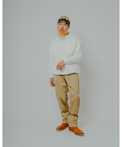 BIG MIKE(ビッグマイク)の「BIG MIKE ビッグマイク/26秋冬新作 ハニカムワッフル サングラスポケット 長袖Tシャツ 裾スピンドル ロンT //// 102638792(Tシャツ/カットソー・メンズ・杢グレー/オフホワイト/スミクロ・MEDIUM/X-LARGE/LARGE)」の12枚目の写真
