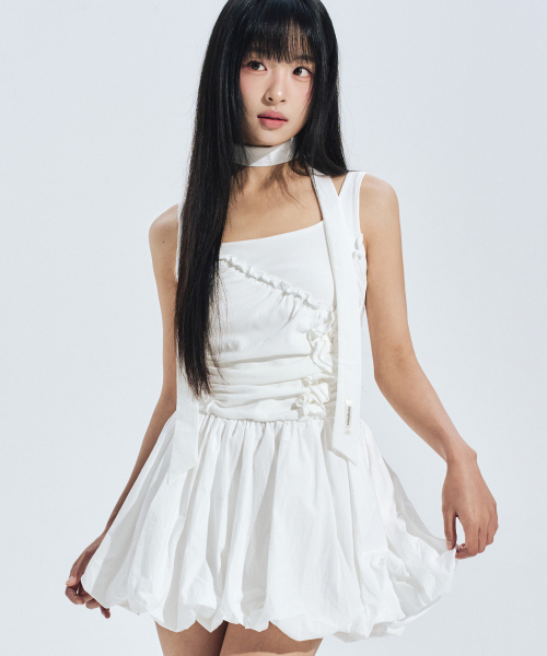 ZEROPLANET(ゼロプラネット)の「アイラ シャーリングミニワンピース WHITE(ワンピース・レディース・その他・F)」の2枚目の写真