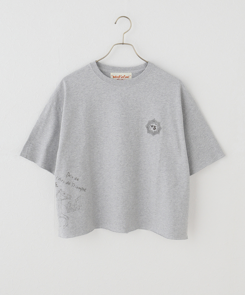 IENA(イエナ)の「《追加》Work of Art Kendai/ワークオブアートケンダイ グラフィック Tシャツ(Tシャツ/カットソー・レディース・チャコールグレー/ホワイト・FREE)」の9枚目の写真