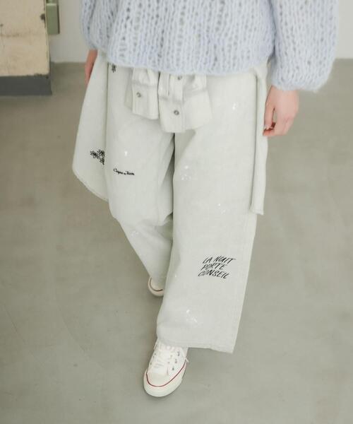 PICCADILLY(ピカデリー)の「『別注』PICCADILLY×URBAN RESEARCH 刺繍デニムパンツ(デニムパンツ・レディース・グレー系その他/ライトインディゴブルー・40/38/36)」の21枚目の写真