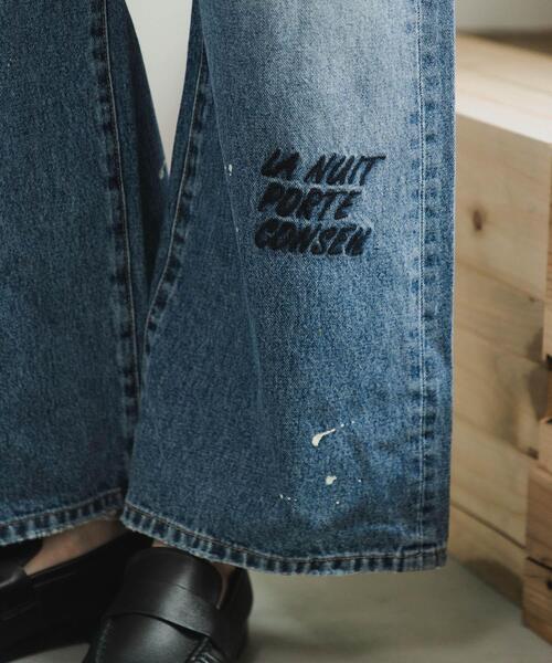 PICCADILLY(ピカデリー)の「『別注』PICCADILLY×URBAN RESEARCH 刺繍デニムパンツ(デニムパンツ・レディース・グレー系その他/ライトインディゴブルー・40/38/36)」の3枚目の写真