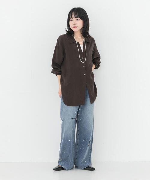 PICCADILLY(ピカデリー)の「『別注』PICCADILLY×URBAN RESEARCH 刺繍デニムパンツ(デニムパンツ・レディース・グレー系その他/ライトインディゴブルー・40/38/36)」の9枚目の写真