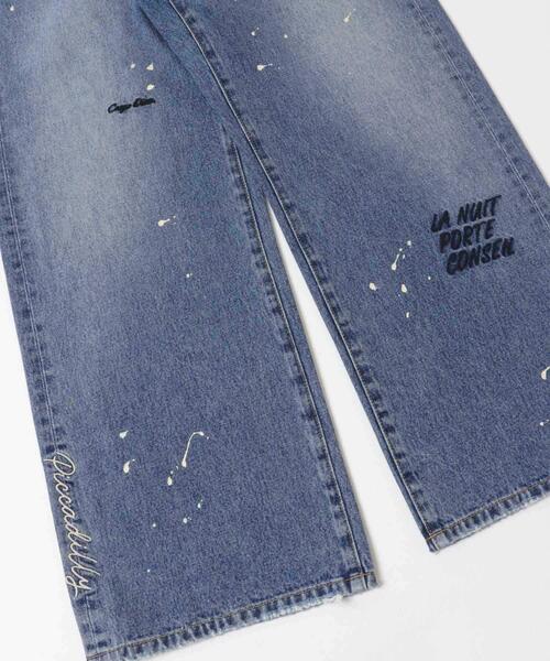 PICCADILLY(ピカデリー)の「『別注』PICCADILLY×URBAN RESEARCH 刺繍デニムパンツ(デニムパンツ・レディース・グレー系その他/ライトインディゴブルー・40/38/36)」の13枚目の写真