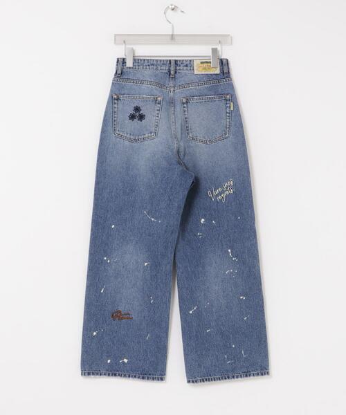 PICCADILLY(ピカデリー)の「『別注』PICCADILLY×URBAN RESEARCH 刺繍デニムパンツ(デニムパンツ・レディース・グレー系その他/ライトインディゴブルー・40/38/36)」の14枚目の写真