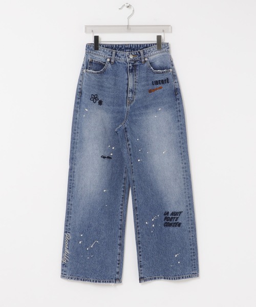 PICCADILLY(ピカデリー)の「『別注』PICCADILLY×URBAN RESEARCH 刺繍デニムパンツ(その他パンツ・レディース・グレー系その他/ライトインディゴブルー・40/38/36)」の16枚目の写真