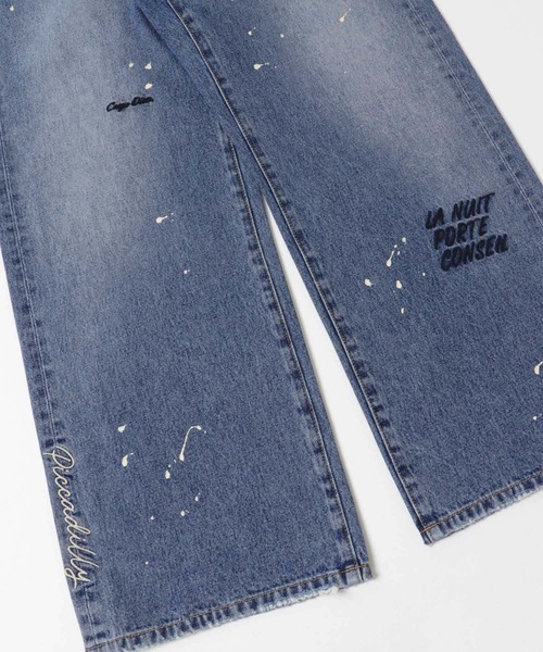 PICCADILLY(ピカデリー)の「『別注』PICCADILLY×URBAN RESEARCH 刺繍デニムパンツ(その他パンツ・レディース・グレー系その他/ライトインディゴブルー・40/38/36)」の19枚目の写真
