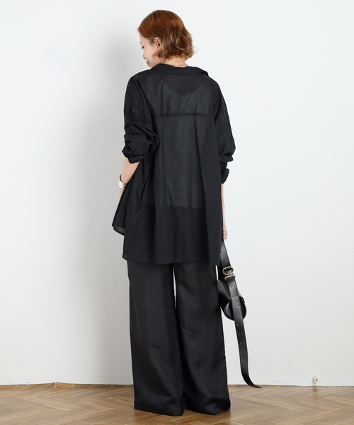 PROVOKE (プロヴォーク)の「【PROVOKE/プロヴォーク】別注Oversized light Shirt(シャツ/ブラウス・レディース・ブラック/ホワイト・36)」の10枚目の写真