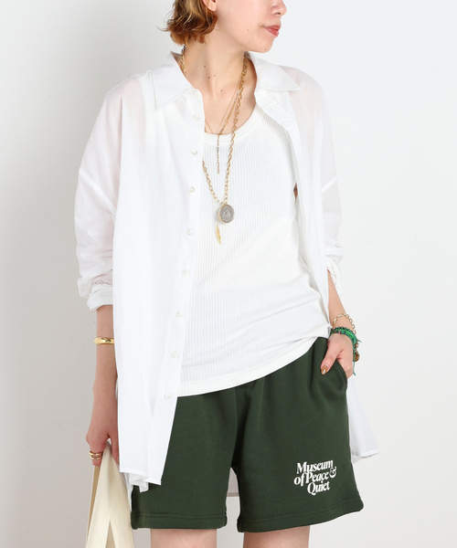 PROVOKE (プロヴォーク)の「【PROVOKE/プロヴォーク】別注Oversized light Shirt(シャツ/ブラウス・レディース・ブラック/ホワイト・36)」の11枚目の写真