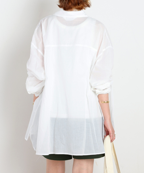 PROVOKE (プロヴォーク)の「【PROVOKE/プロヴォーク】別注Oversized light Shirt(シャツ/ブラウス・レディース・ブラック/ホワイト・36)」の13枚目の写真