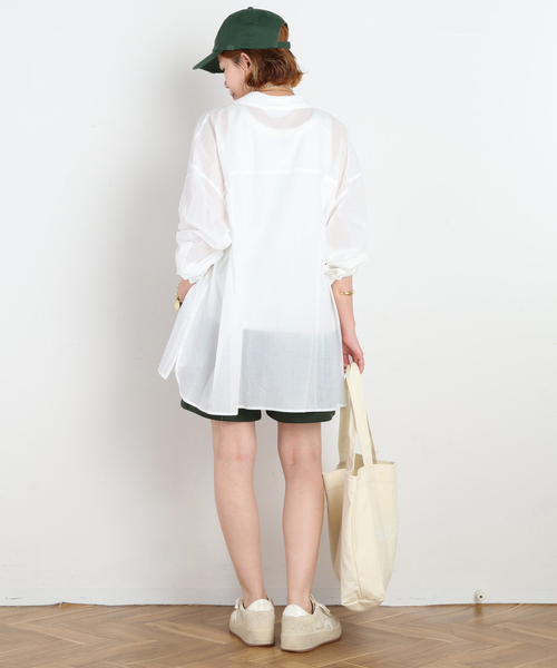 PROVOKE (プロヴォーク)の「【PROVOKE/プロヴォーク】別注Oversized light Shirt(シャツ/ブラウス・レディース・ブラック/ホワイト・36)」の16枚目の写真