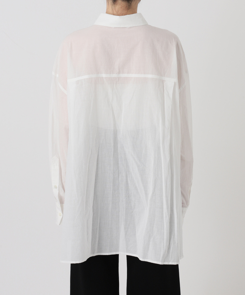 PROVOKE (プロヴォーク)の「【PROVOKE/プロヴォーク】別注Oversized light Shirt(シャツ/ブラウス・レディース・ブラック/ホワイト・36)」の22枚目の写真