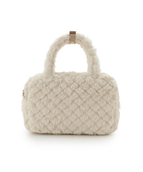 FURFUR（ファーファー）の「【USAGI ONLINE/ZOZOTOWN限定】エコファーキルティングスクエアボストンバッグ（ボストンバッグ・レディース・ブルー/ホワイト/ブラウン/ブラック/ライトベージュ・F）」の19枚目の写真