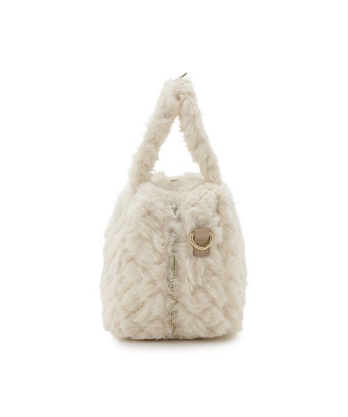 FURFUR（ファーファー）の「【USAGI ONLINE/ZOZOTOWN限定】エコファーキルティングスクエアボストンバッグ（ボストンバッグ・レディース・ブルー/ホワイト/ブラウン/ブラック/ライトベージュ・F）」の20枚目の写真