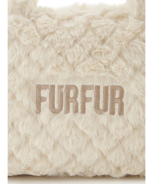FURFUR（ファーファー）の「【USAGI ONLINE/ZOZOTOWN限定】エコファーキルティングスクエアボストンバッグ（ボストンバッグ・レディース・ブルー/ホワイト/ブラウン/ブラック/ライトベージュ・F）」の21枚目の写真