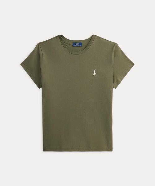 POLO RALPH LAUREN(ポロ ラルフ ローレン)の「クラシック フィット コットン ジャージー クルーネック Tシャツ(Tシャツ/カットソー・レディース・グリーン・S/M/XS)」の3枚目の写真