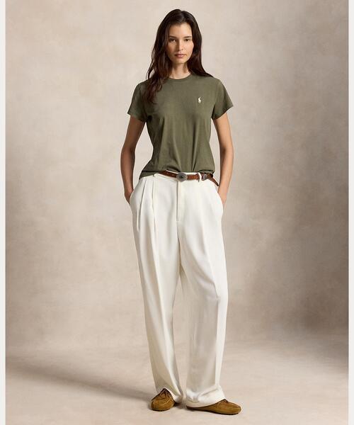 POLO RALPH LAUREN(ポロ ラルフ ローレン)の「クラシック フィット コットン ジャージー クルーネック Tシャツ(Tシャツ/カットソー・レディース・グリーン・S/M/XS)」の4枚目の写真