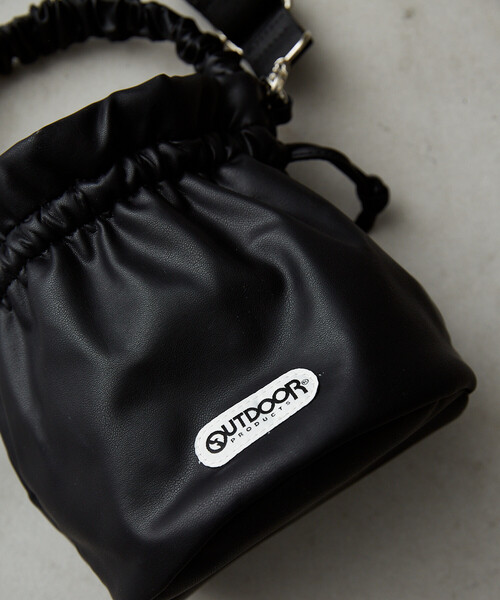 OUTDOOR PRODUCTS（アウトドアプロダクツ）の「OUTDOOR PRODUCTS/アウトドアプロダクツ ギャザー ハンドル ミニ 2WAY ショルダーバッグ　限定展開（ショルダーバッグ・レディース・ブラウン/ブラック/サックスブルー・ONE SIZE）」の9枚目の写真