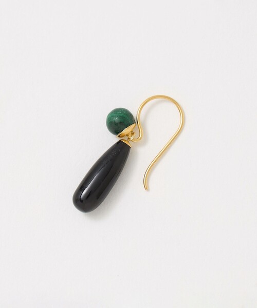 Steven Alan（スティーブンアラン）の「＜mounir＞TEARDROP EARRINGS BLACK/ピアス（ピアス（両耳用）・レディース・ブラック・FREE）」の2枚目の写真