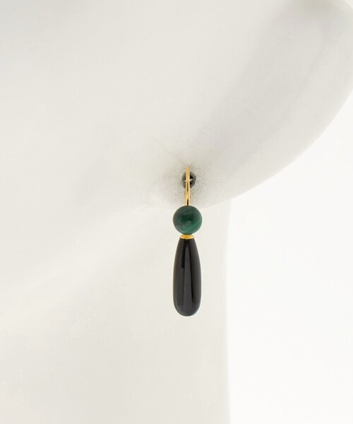 Steven Alan（スティーブンアラン）の「＜mounir＞TEARDROP EARRINGS BLACK/ピアス（ピアス（両耳用）・レディース・ブラック・FREE）」の6枚目の写真