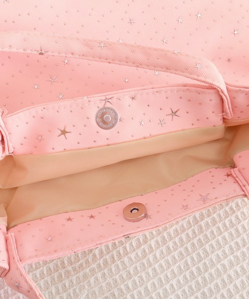 Miniministore(ミニミニストア)の「トートバッグ 星柄 ハートチャーム 軽量(トートバッグ・レディース・ピンク/アイボリー/ライトブルー・FREE)」の7枚目の写真