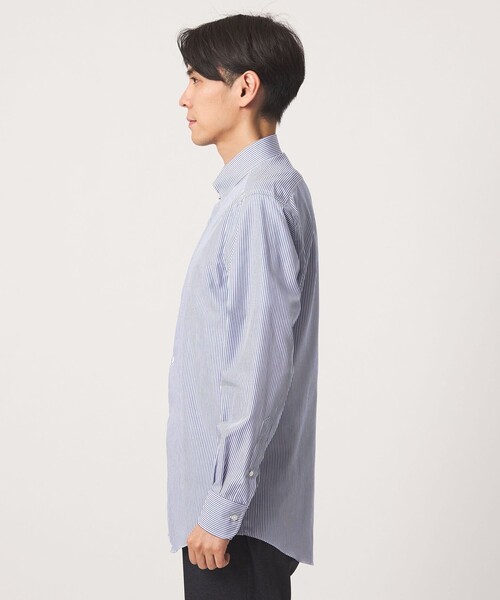 A DAY IN THE LIFE UNITED ARROWS(アデイインザライフユナイテッドアローズ)の「ロンドンストライプ タブカラー レギュラーフィットシャツ-イージーケア-<A DAY IN THE LIFE>(シャツ/ブラウス・メンズ・ロイヤルブルー・39cm/40cm/42cm/41cm/37cm/38cm)」の8枚目の写真