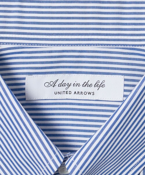 A DAY IN THE LIFE UNITED ARROWS(アデイインザライフユナイテッドアローズ)の「ロンドンストライプ タブカラー レギュラーフィットシャツ-イージーケア-<A DAY IN THE LIFE>(シャツ/ブラウス・メンズ・ロイヤルブルー・39cm/40cm/42cm/41cm/37cm/38cm)」の17枚目の写真