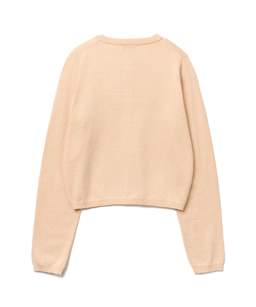 TTUDEMENT（トュードメント）の「[SET] KNIT CARDIGAN WITH HEAD SCARF_APRICOT（カーディガン/ボレロ・レディース・その他・FREE）」の6枚目の写真