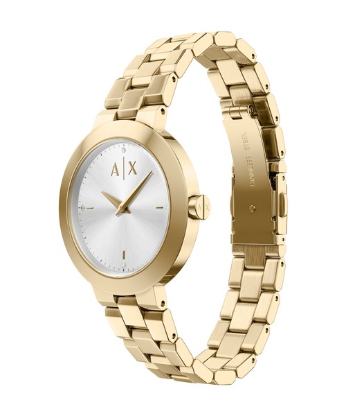 ARMANI EXCHANGE（アルマーニエクスチェンジ）の「アルマーニ・エクスチェンジ 腕時計 レディース アナログ ステンレス AX7185SET（アナログ腕時計・レディース・ゴールド・FREE）」の3枚目の写真