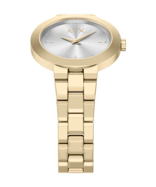 ARMANI EXCHANGE（アルマーニエクスチェンジ）の「アルマーニ・エクスチェンジ 腕時計 レディース アナログ ステンレス AX7185SET（アナログ腕時計・レディース・ゴールド・FREE）」の4枚目の写真