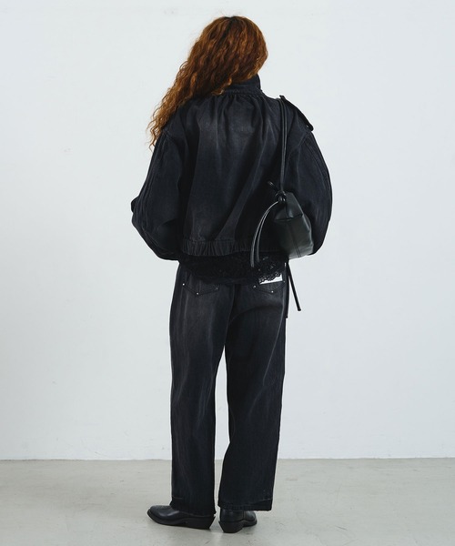 ROSE BUD(ローズバッド)の「mici/RIVETED DENIM PANTS(デニムパンツ・レディース・ライトインディゴブルー/ブラック・M/S)」の17枚目の写真