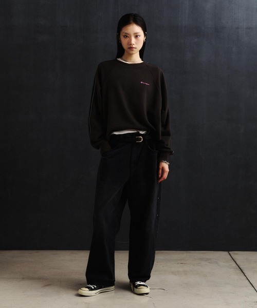 ROSE BUD(ローズバッド)の「mici/RIVETED DENIM PANTS(デニムパンツ・レディース・ライトインディゴブルー/ブラック・M/S)」の19枚目の写真