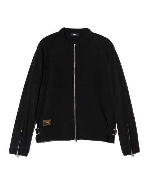glamb(グラム)の「Single Riders Knit / シングルライダースニット(ニット/セーター・メンズ・ブラック・M/L)」の3枚目の写真