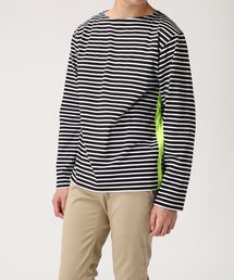 SOPHNET. | SIDE TAPE BORDER BOAT NECK CUT SEWN(Tシャツ/カットソー)