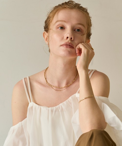 Phoebe(フィービィー)の「【金属アレルギー対応】ステーションボールマグネットチェーンネックレス/ステンレス ワンタッチ 着脱簡単 ベーシック(ネックレス・レディース・イエローゴールド/シルバー・FREE)」の11枚目の写真